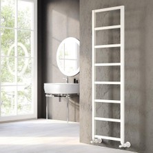 Lojimax Alüminyum Dekoratif Havlupan Perla Style 1500 x 500 12  Dilim | Dokulu Beyaz | Yüksek Isıl Güç | 5 Yıl Üretici Garantisi