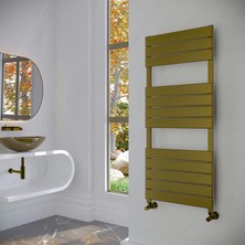 Lojimax Alüminyum Dekoratif Havlupan Zeus Plus 1400 x 500 15  Dilim | Bronz Renk Fırçalı Eloksal | Yüksek Isıl Güç | 5 Yıl Üretici Garantisi