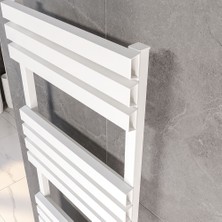 Lojimax Alüminyum Dekoratif Havlupan Sorte Plus 1550 x 500 18  Dilim | Dokulu Siyah | Yüksek Isıl Güç | 5 Yıl Üretici Garantisi