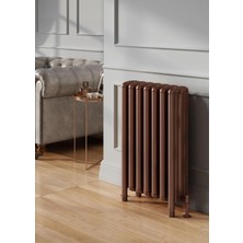 Lojimax Alüminyum Ayaklı Yatay Radyatör Grande Lux 500 x 1415 22  Dilim | Mat Bronz | Yüksek Isıl Güç | 5 Yıl Üretici Garantisi