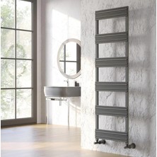 Lojimax Alüminyum Dekoratif Havlupan Alice Style 700 x 500 3  Dilim | Mat Antrasit Gri | Yüksek Isıl Güç | 5 Yıl Üretici Garantisi