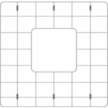 Bocchı Bocchi Paslanmaz Çelik Tel Izgara 42 cm - 2300-2006