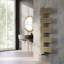 Lojimax Alüminyum Dekoratif Havlupan Nummo 1410 x 450 15  Dilim | Mat Bronz | Yüksek Isıl Güç | 5 Yıl Üretici Garantisi