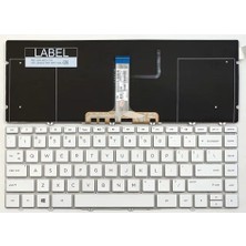 İnfostar HP Spectre 13-AF 13-af000 13-af500 13t-af TPN-C132 ile Uyumlu Notebook Klavye - Beyaz - TR - Işıklı