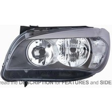 Tyc Bmw Ön Far Elektrikli Motorlu Nikelaj Sol 2012- 2015- (Oem No:  63117290233)