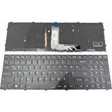 İnfostar Monster Abra V12.2, V12.3, V12.4, V12.5 ile Uyumlu Notebook Klavye - Siyah - TR - Işıklı RGB