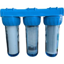 Water Quality Üçlü Daire Girişi Ön Su Arıtma Filtresi 3'lü 3/4"