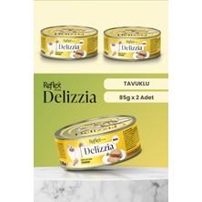 Reflex Plus Delizzia / Kıyılmış Tavuklu Yetişkin Kedi Maması 85g x 2 Adet