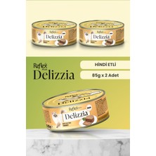 Reflex Plus Delizzia / Kıyılmış Hindi Etli Yetişkin Kedi Maması 85g x 2 Adet