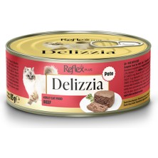 Reflex Plus Delizzia / Kıyılmış Dana Etli Yetişkin Kedi Maması 85g