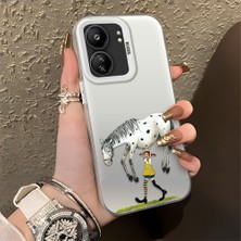 HONTINGA Poco C65 ile Uyumlu Kılıfı Silikon Kenar Sert Arka Düşüme Önleyici Basitlik Anti Düşme Kamera Korumali Manga Desen Telefon Kılıfı Kadın ve Erkek Için Uygundur K1-0583