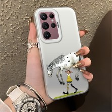 HONTINGA Samsung Galaxy S22 Ultra ile Uyumlu Kılıfı Silikon Kenar Sert Arka Düşüme Önleyici Basitlik Anti Düşme Kamera Korumali Manga Desen Telefon Kılıfı Kadın ve Erkek Için Uygundur K1-0583