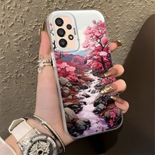 HONTINGA Samsung Galaxy A33 ile Uyumlu Kılıfı Silikon Kenar Sert Arka Düşüme Önleyici Basitlik Anti Düşme Kamera Korumali Manzara Desen Telefon Kılıfı Kadın ve Erkek Için Uygundur K1-0581