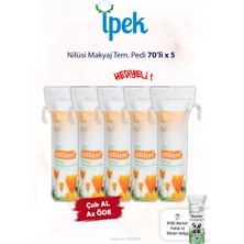 İpek Nilüsi 70'li x 5 Makyaj Tem. Pamuğu ve Rosie