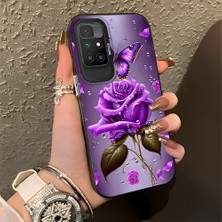 HONTINGA Xiaomi Redmi 10 2022 ile Uyumlu Kılıfı Silikon Kenar Sert Arka Düşüme Önleyici Basitlik Anti Düşme Kamera Korumali Manzara Desen Telefon Kılıfı Kadın ve Erkek Için Uygundur K1-0581