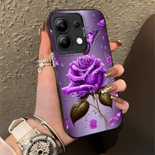 HONTINGA Xiaomi Redmi Note 13 ile Uyumlu Kılıfı Silikon Kenar Sert Arka Düşüme Önleyici Basitlik Anti Düşme Kamera Korumali Manzara Desen Telefon Kılıfı Kadın ve Erkek Için Uygundur K1-0581