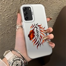 HONTINGA Samsung Galaxy S21 Fe ile Uyumlu Kılıfı Silikon Kenar Sert Arka Düşüme Önleyici Basitlik Anti Düşme Kamera Korumali Moda Markası Desen Telefon Kılıfı Kadın ve Erkek Için Uygundur K1-0582