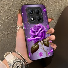 HONTINGA Xiaomi Redmi Note 14 Pro ile Uyumlu Kılıfı Silikon Kenar Sert Arka Düşüme Önleyici Basitlik Anti Düşme Kamera Korumali Manzara Desen Telefon Kılıfı Kadın ve Erkek Için Uygundur K1-0581