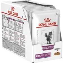 Royal Canin Renal With Chicken Pouch 12X85 gr - Böbrek Destekleyici Tavuklu Yaş Kedi Maması
