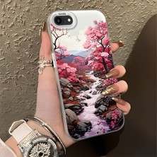 HONTINGA iPhone 7 ile Uyumlu Kılıfı Silikon Kenar Sert Arka Düşüme Önleyici Basitlik Anti Düşme Kamera Korumali Manzara Desen Telefon Kılıfı Kadın ve Erkek Için Uygundur K1-0581