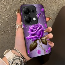 HONTINGA Poco M6 Pro 4g ile Uyumlu Kılıfı Silikon Kenar Sert Arka Düşüme Önleyici Basitlik Anti Düşme Kamera Korumali Manzara Desen Telefon Kılıfı Kadın ve Erkek Için Uygundur K1-0581