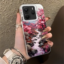 HONTINGA Xiaomi Redmi Note 14 4g ile Uyumlu Kılıfı Silikon Kenar Sert Arka Düşüme Önleyici Basitlik Anti Düşme Kamera Korumali Manzara Desen Telefon Kılıfı Kadın ve Erkek Için Uygundur K1-0581