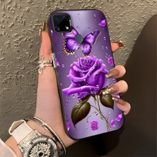 HONTINGA Realme C15 ile Uyumlu Kılıfı Silikon Kenar Sert Arka Düşüme Önleyici Basitlik Anti Düşme Kamera Korumali Manzara Desen Telefon Kılıfı Kadın ve Erkek Için Uygundur K1-0581