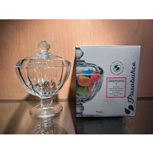 Paşabahçe Daımond Şekerlik Lokumluk Bayram Için Kapaklı Şık Ayaklı