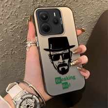 HONTINGA Xiaomi Redmi Note 14 4g ile Uyumlu Kılıfı Silikon Kenar Sert Arka Düşüme Önleyici Basitlik Anti Düşme Kamera Korumali Moda Adamı Desen Telefon Kılıfı Kadın ve Erkek Için Uygundur K1-0585