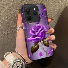 HONTINGA Xiaomi Redmi Note 14 4g ile Uyumlu Kılıfı Silikon Kenar Sert Arka Düşüme Önleyici Basitlik Anti Düşme Kamera Korumali Manzara Desen Telefon Kılıfı Kadın ve Erkek Için Uygundur K1-0581