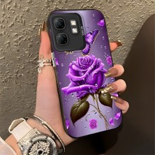 HONTINGA Infinix Hot 50I ile Uyumlu Kılıfı Silikon Kenar Sert Arka Düşüme Önleyici Basitlik Anti Düşme Kamera Korumali Manzara Desen Telefon Kılıfı Kadın ve Erkek Için Uygundur K1-0581
