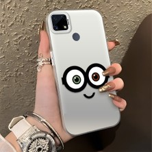 HONTINGA Realme C25 ile Uyumlu Kılıfı Silikon Kenar Sert Arka Düşüme Önleyici Basitlik Anti Düşme Kamera Korumali Moda Adamı Desen Telefon Kılıfı Kadın ve Erkek Için Uygundur K1-0585