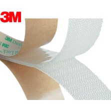 Evimdeyokyok SJ4570 Şeffaf Cırt Dual Lock Yapışkanlı Cırt 1000 Kez Açılıp Kapanabilir 25MM x 50CM