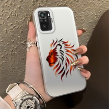 HONTINGA Xiaomi Redmi Note 10 ile Uyumlu Kılıfı Silikon Kenar Sert Arka Düşüme Önleyici Basitlik Anti Düşme Kamera Korumali Moda Markası Desen Telefon Kılıfı Kadın ve Erkek Için Uygundur K1-0582