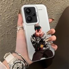 HONTINGA Xiaomi Redmi Note 13 Pro Plus 5g ile Uyumlu Kılıfı Silikon Kenar Sert Arka Düşüme Önleyici Basitlik Anti Düşme Kamera Korumali Karikatür Desen Telefon Kılıfı Kadın ve Erkek Için Uygundur K1-0584