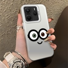 HONTINGA Xiaomi Redmi Note 14 ile Uyumlu Kılıfı Silikon Kenar Sert Arka Düşüme Önleyici Basitlik Anti Düşme Kamera Korumali Moda Adamı Desen Telefon Kılıfı Kadın ve Erkek Için Uygundur K1-0585