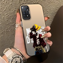 HONTINGA Xiaomi Redmi Note 11 Pro ile Uyumlu Kılıfı Silikon Kenar Sert Arka Düşüme Önleyici Basitlik Anti Düşme Kamera Korumali Karikatür Desen Telefon Kılıfı Kadın ve Erkek Için Uygundur K1-0584