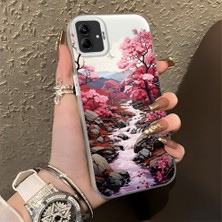 HONTINGA Samsung Galaxy A04E ile Uyumlu Kılıfı Silikon Kenar Sert Arka Düşüme Önleyici Basitlik Anti Düşme Kamera Korumali Manzara Desen Telefon Kılıfı Kadın ve Erkek Için Uygundur K1-0581