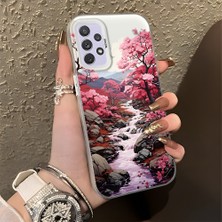 HONTINGA Samsung Galaxy A72 ile Uyumlu Kılıfı Silikon Kenar Sert Arka Düşüme Önleyici Basitlik Anti Düşme Kamera Korumali Manzara Desen Telefon Kılıfı Kadın ve Erkek Için Uygundur K1-0581