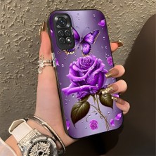 HONTINGA Xiaomi Redmi Note 11S ile Uyumlu Kılıfı Silikon Kenar Sert Arka Düşüme Önleyici Basitlik Anti Düşme Kamera Korumali Manzara Desen Telefon Kılıfı Kadın ve Erkek Için Uygundur K1-0581