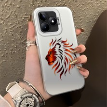 HONTINGA Realme Note 50 ile Uyumlu Kılıfı Silikon Kenar Sert Arka Düşüme Önleyici Basitlik Anti Düşme Kamera Korumali Moda Markası Desen Telefon Kılıfı Kadın ve Erkek Için Uygundur K1-0582