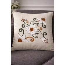 Hig Store Punch Panç Nakışlı Işlemeli Kırlent Kılıfı 43X43CM Dekoratif Gündelik Kırlent Kılıfı - 1 Adet