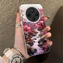 HONTINGA Xiaomi Redmi 14C 4g ile Uyumlu Kılıfı Silikon Kenar Sert Arka Düşüme Önleyici Basitlik Anti Düşme Kamera Korumali Manzara Desen Telefon Kılıfı Kadın ve Erkek Için Uygundur K1-0581