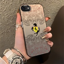 HONTINGA iPhone 8 ile Uyumlu Kılıfı Silikon Kenar Sert Arka Düşüme Önleyici Basitlik Anti Düşme Kamera Korumali Moda Markası Desen Telefon Kılıfı Kadın ve Erkek Için Uygundur K1-0582
