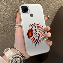 HONTINGA Realme C15 ile Uyumlu Kılıfı Silikon Kenar Sert Arka Düşüme Önleyici Basitlik Anti Düşme Kamera Korumali Moda Markası Desen Telefon Kılıfı Kadın ve Erkek Için Uygundur K1-0582