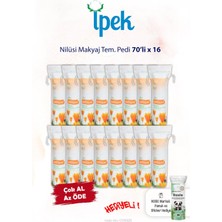 İpek Nilüsi 70'li x 16 Makyaj Tem. Pamuğu ve Rosie