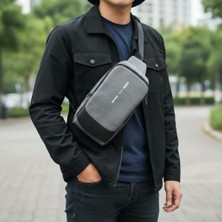 Zekton Hırsızlık Önleyici Su Geçirmez Çapraz Omuz Çantası (30X16X8 Cm) - Gizli Cepli, 5 Bölmeli