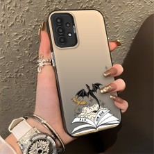 HONTINGA Samsung Galaxy A13 4g ile Uyumlu Kılıfı Silikon Kenar Sert Arka Düşüme Önleyici Basitlik Anti Düşme Kamera Korumali Manga Desen Telefon Kılıfı Kadın ve Erkek Için Uygundur K1-0583