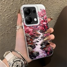 HONTINGA Poco M6 Pro 4g ile Uyumlu Kılıfı Silikon Kenar Sert Arka Düşüme Önleyici Basitlik Anti Düşme Kamera Korumali Manzara Desen Telefon Kılıfı Kadın ve Erkek Için Uygundur K1-0581