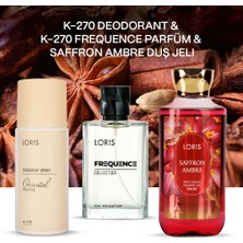 K-270 Kadın Parfüm & K-270 Deodorant & Saffron Ambre Duş Jeli